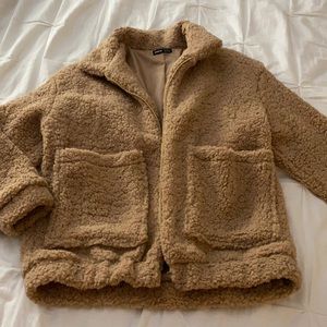 SHEIN fuzzy coat